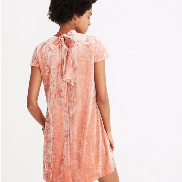 NWT crushed velvet mock neck dress from Madewell - Picture 2 of 5